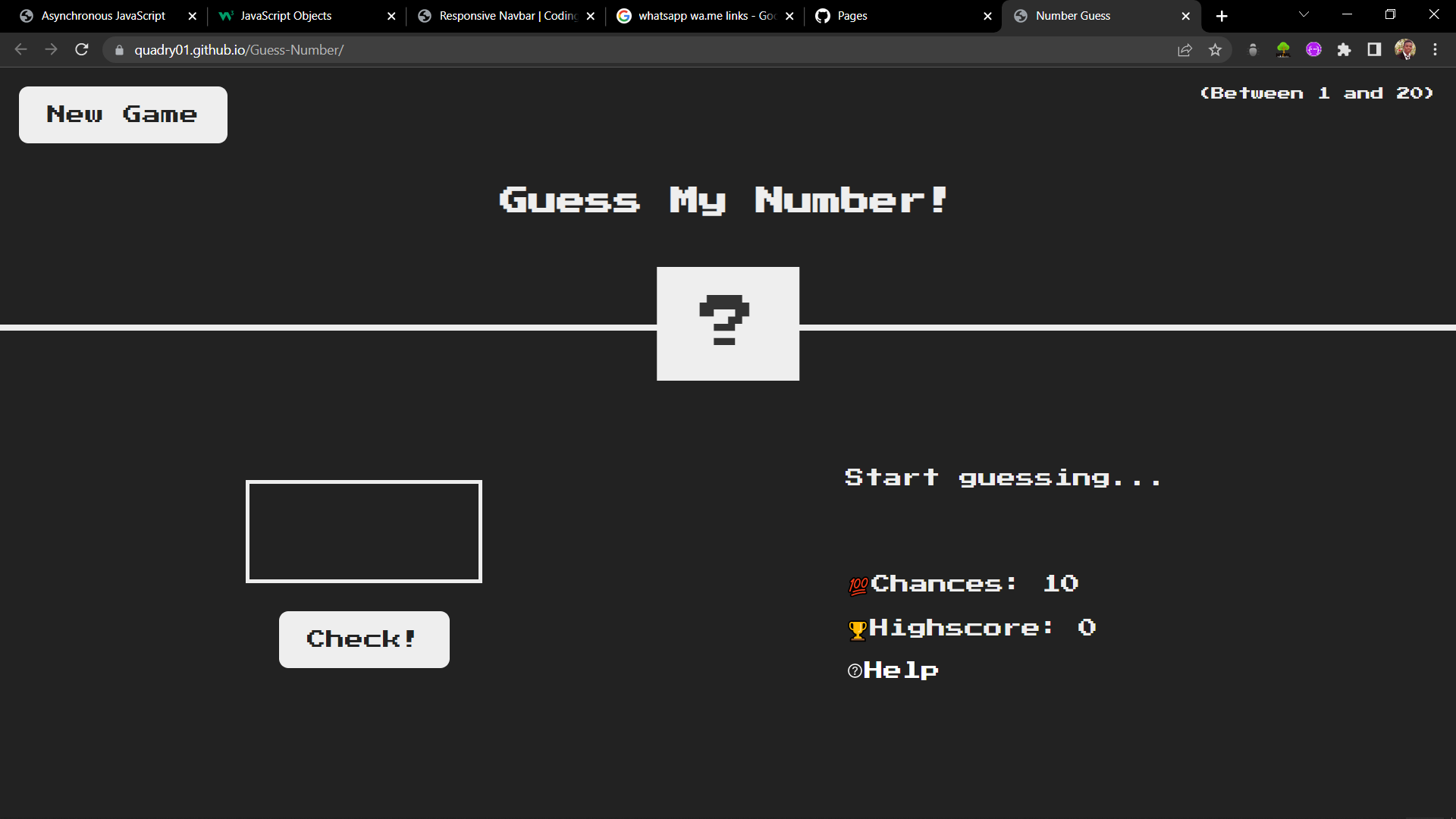 Guessing game